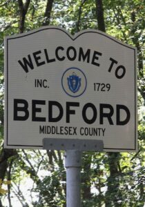 Security in Bedford, MA – welcome sign