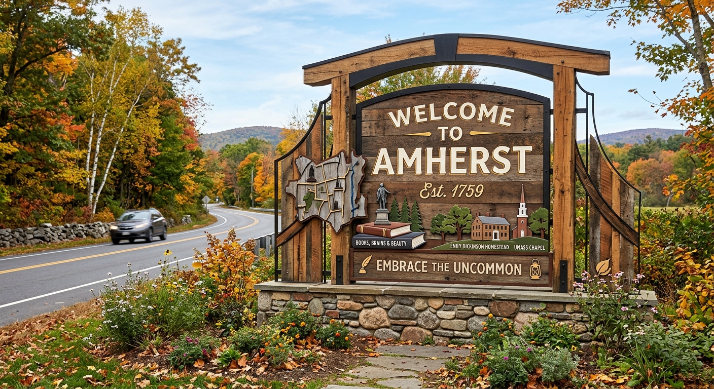 Security in Amherst, MA – welcome sign