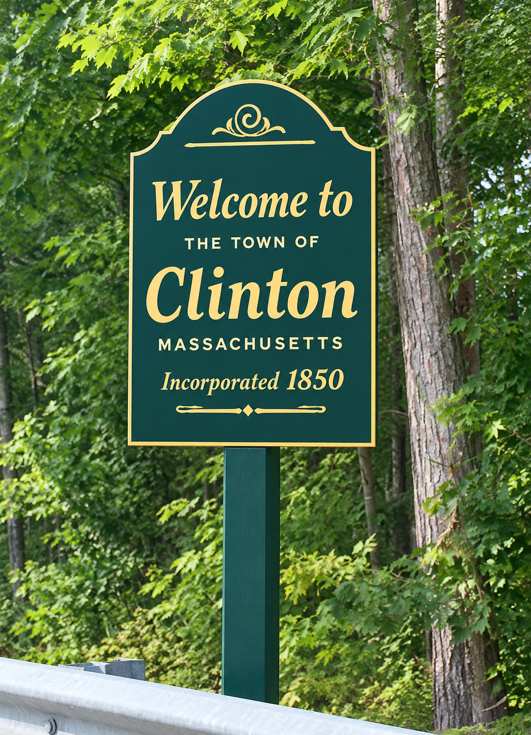 Security in Clinton, MA - welcome sign