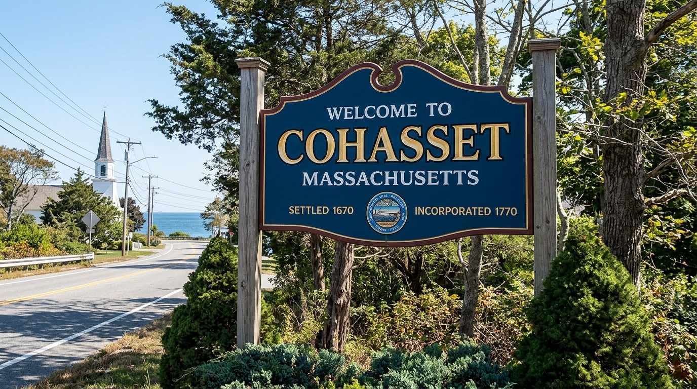 Security in Cohasset, MA – welcome sign