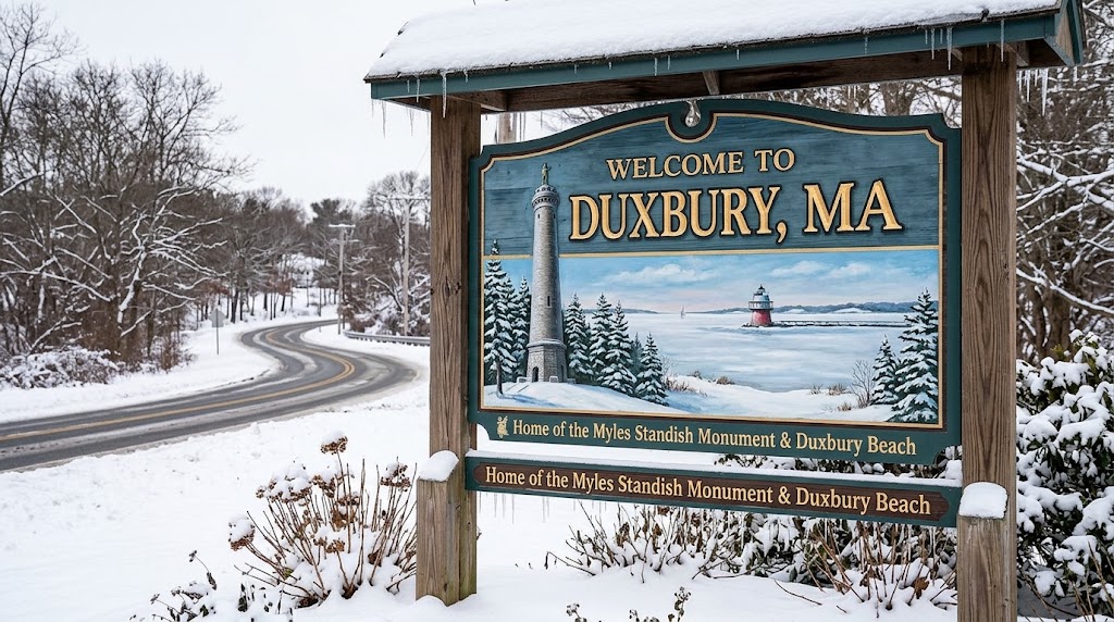 Security in Duxbury, MA – welcome sign