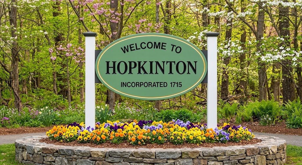 Security in Hopkinton, MA – welcome sign