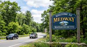 Security in Medway, MA – welcome sign