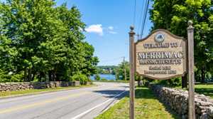 Welcome to Merrimac, MA sign