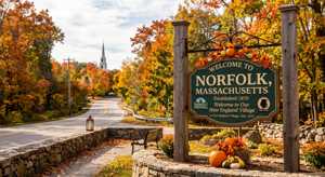 Security in Norfolk, MA – welcome sign