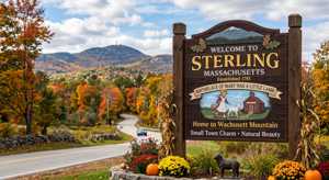 Welcome to Sterling, MA sign