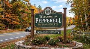 Welcome to Pepperell, MA sign