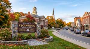 Welcome to Stoughton, MA sign