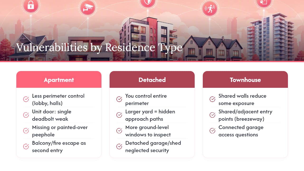 Score Your Home in 60 Minutes: Residential Security Assessment Comparison of residential security vulnerabilities