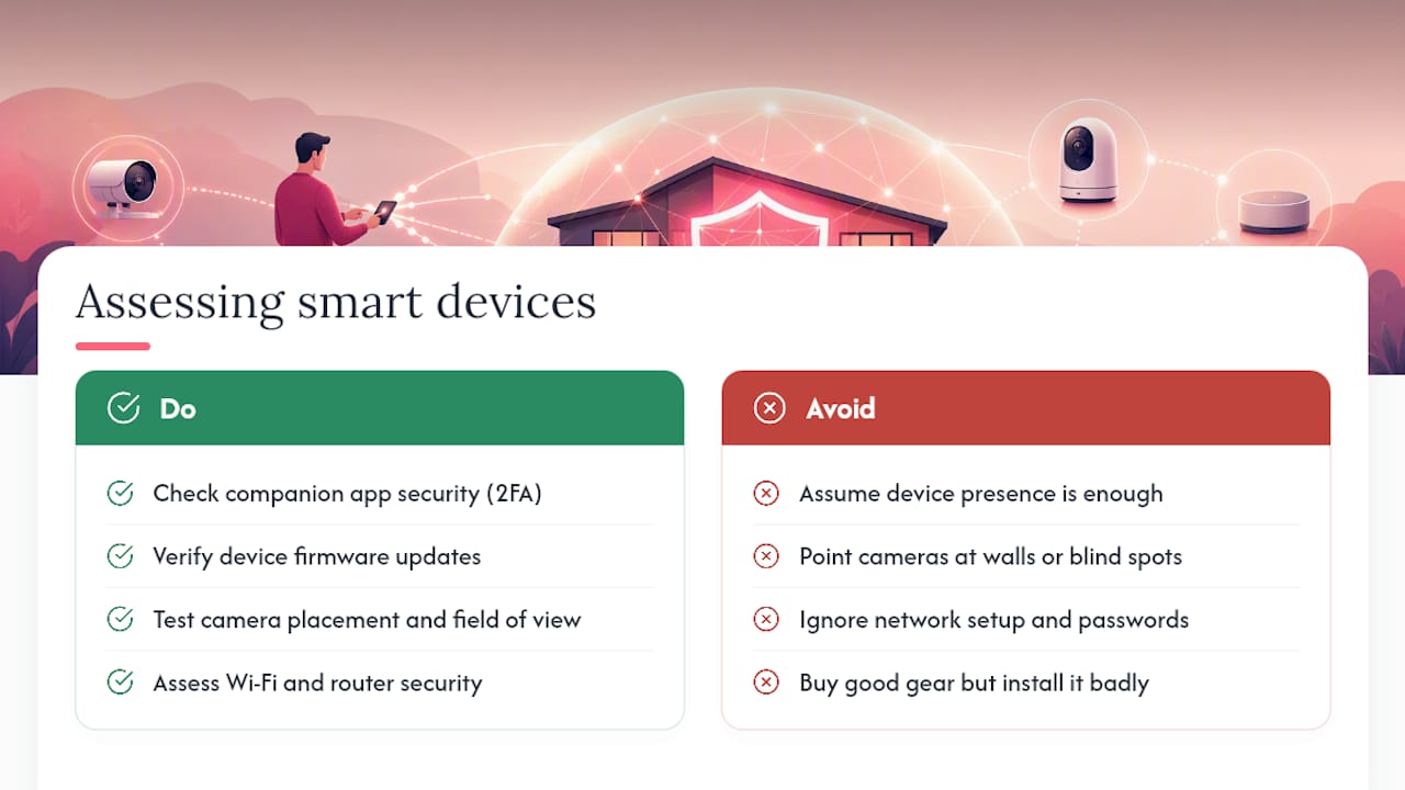 Score Your Home in 60 Minutes: Residential Security Assessment How Do Smart Home Devices Change a Security Assessment? — overview diagram