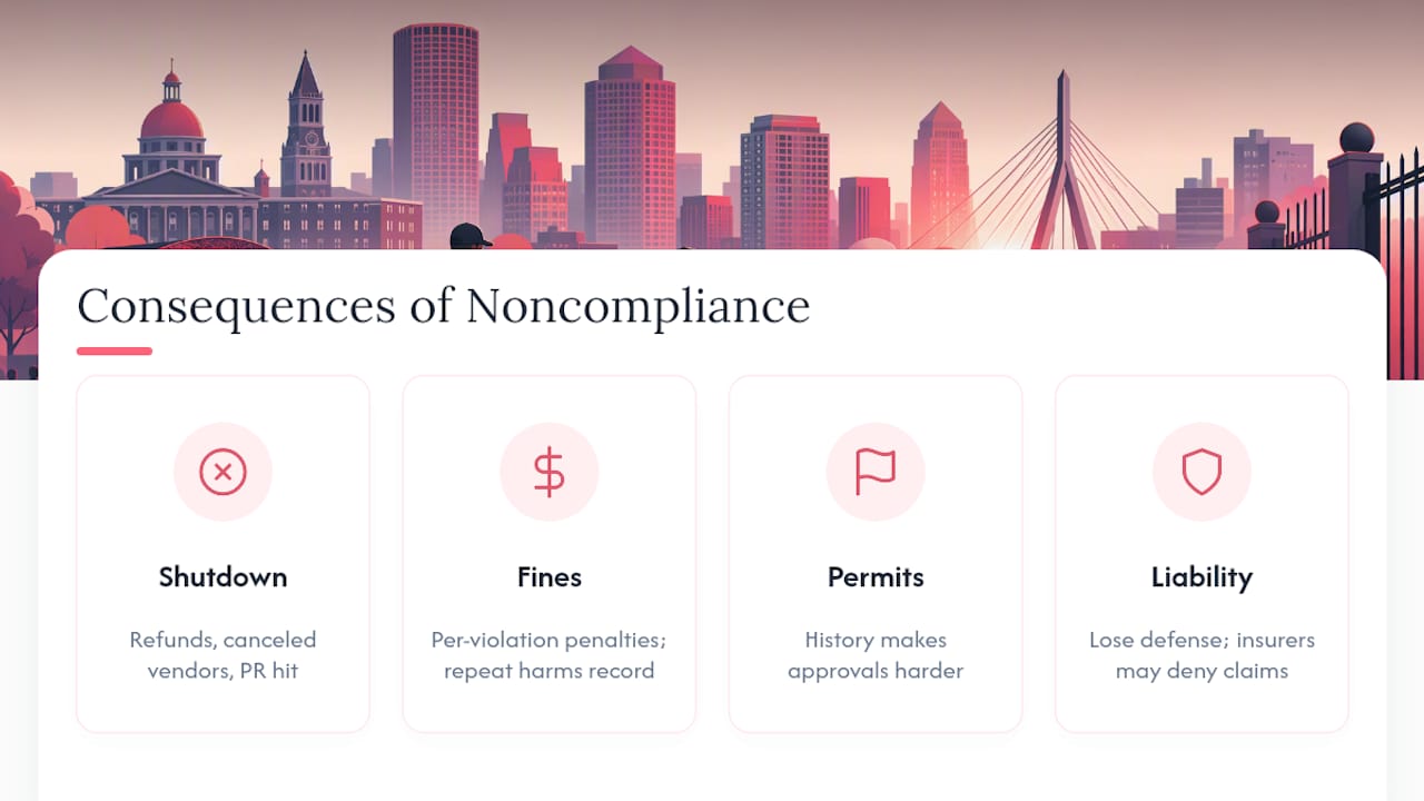 What Happens If You Don't Comply? — overview diagram