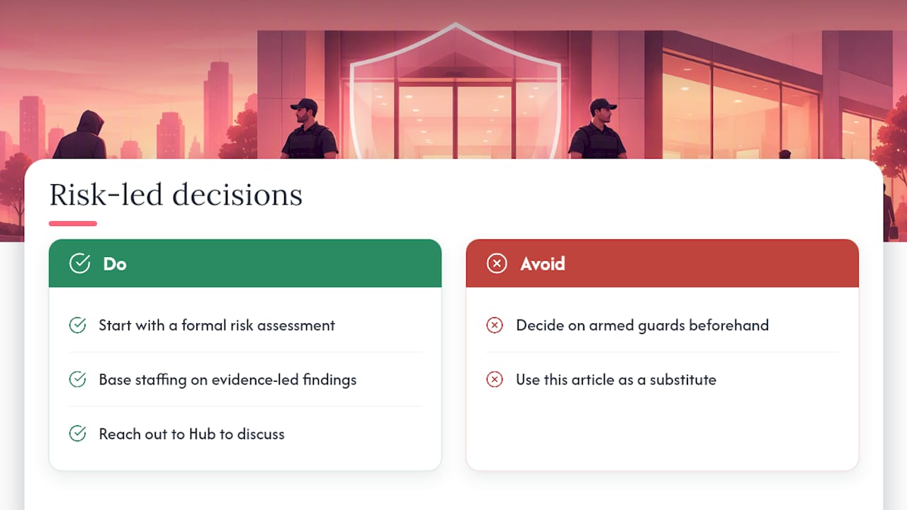 Why Hub trusts risk-led decisions &mdash; overview diagram